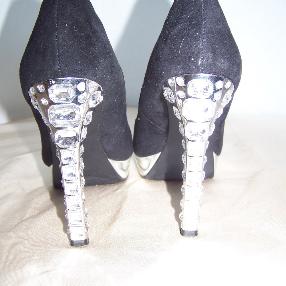 Vera Wang, Simply Vera black  stiletto platform - Picture 4 of 8